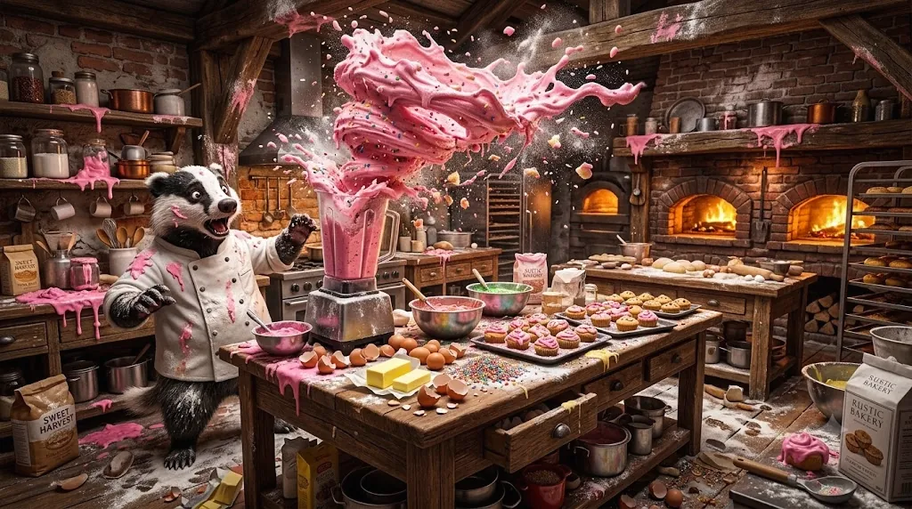 Badger's Bakery scene